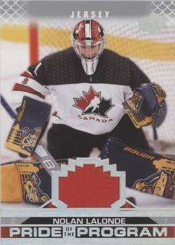 2022-23 Upper Deck Team Canada Juniors - Jersey #91 Nolan Lalonde Front