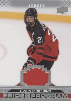 2022-23 Upper Deck Team Canada Juniors - Jersey #92 Owen Pickering Front