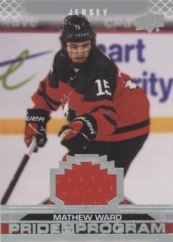 2022-23 Upper Deck Team Canada Juniors - Jersey #93 Mathew Ward Front