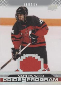 2022-23 Upper Deck Team Canada Juniors - Jersey #98 Matthew Wood Front