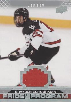2022-23 Upper Deck Team Canada Juniors - Jersey #99 Brayden Schuurman Front