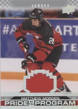 2022-23 Upper Deck Team Canada Juniors - Jersey #100 Matthew Morden Front