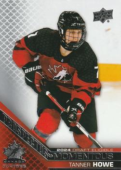2022-23 Upper Deck Team Canada Juniors - Prospectus Momentous #PM-22 Tanner Howe Front