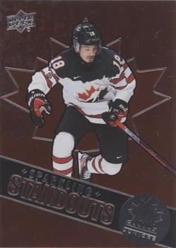 2022-23 Upper Deck Team Canada Juniors - Sparkling Standouts #SS-5 Xavier Bourgault Front