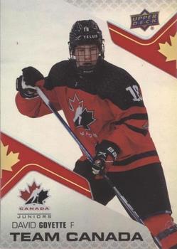 2022-23 Upper Deck Team Canada Juniors - Team Canada Acetates #CA-19 David Goyette Front