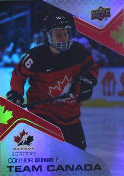 2022-23 Upper Deck Team Canada Juniors - Team Canada Acetates #CA-20 Connor Bedard Front