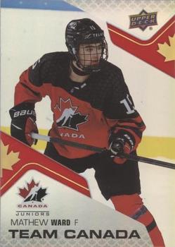 2022-23 Upper Deck Team Canada Juniors - Team Canada Acetates #CA-21 Mathew Ward Front