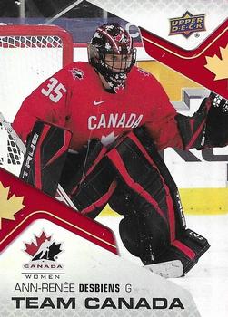 2022-23 Upper Deck Team Canada Juniors - Team Canada Acetates #CA-36 Ann-Renee Desbiens Front