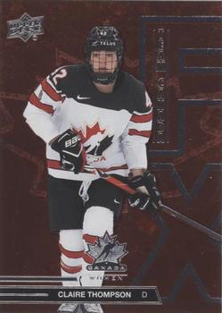 2022-23 Upper Deck Team Canada Juniors - Team Canada FX #FX-19 Claire Thompson Front