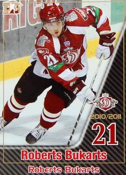 2010-11 Riga Dynamo (KHL) - Base Gold #27 Roberts Bukarts Front