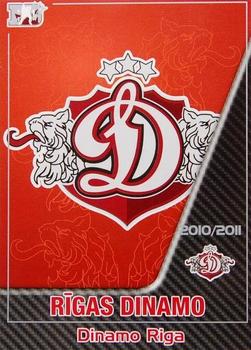 2010-11 Riga Dynamo (KHL) - Base Silver #1 Dinamo Riga logo Front