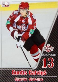 2010-11 Riga Dynamo (KHL) - Base Silver #19 Guntis Galvins Front