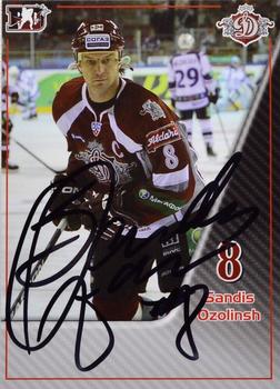 2010-11 Riga Dynamo (KHL) - Autographs #A-SOz Sandis Ozolinsh Front