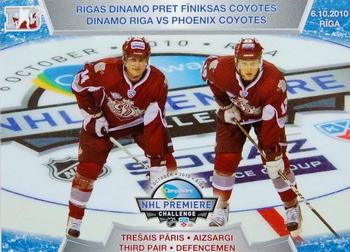 2010-11 Riga Dynamo (KHL) - Dinamo Riga vs Phoenix Coyotes - Blue #DP-7 Guntis Galvins / Jekabs Redlihs Front