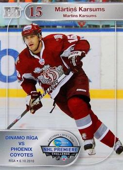 2010-11 Riga Dynamo (KHL) - NHL Premiere Challenge #07 Martins Karsums Front