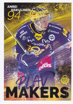 2022-23 Cardset Finland - Playmakers #PM 9 Anrei Hakulinen Front