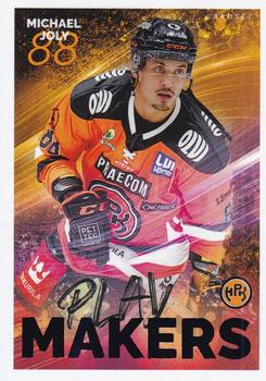 2022-23 Cardset Finland - Playmakers Blue #PM 2 Michael Joly Front