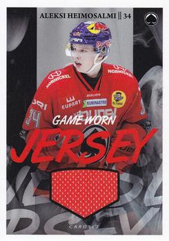 2022-23 Cardset Finland - Game Worn Jersey Series 2 Redemption #GWJ8 Aleksi Heimosalmi Front