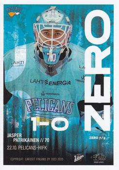 2022-23 Cardset Finland - Zero #ZERO 7 Niko Hovinen / Jasper Patrikainen Back