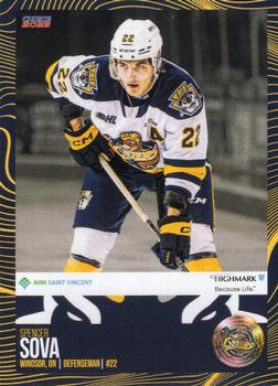 2022-23 Choice Erie Otters (OHL) #24 Spencer Sova Front