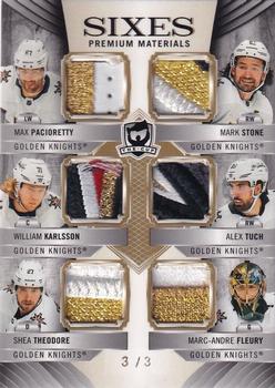 2020-21 Upper Deck The Cup - Cup Sixes Gold Patch #C6-VGK Max Pacioretty / Mark Stone / William Karlsson / Alex Tuch / Shea Theodore / Marc-Andre Fleury Front