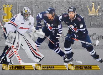 2017-18 Corona KHL 3 Stars (unlicensed) #21 Jakub Stepanek / Lukas Kaspar / Andrej Meszaros Front