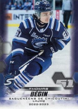 2022-23 Extreme Chicoutimi Sagueneens (QMJHL) #NNO Thomas Begin Front