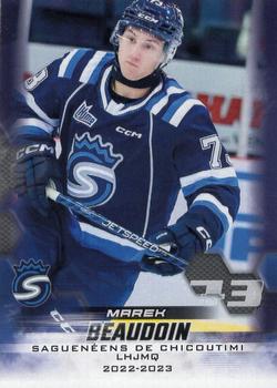 2022-23 Extreme Chicoutimi Sagueneens (QMJHL) #NNO Marek Beaudoin Front
