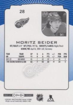 2022-23 O-Pee-Chee - Blue Border #28 Moritz Seider Back