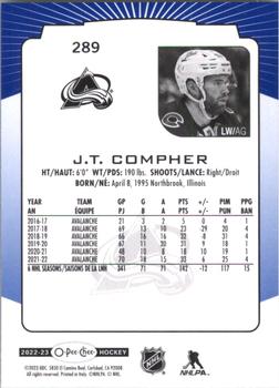 2022-23 O-Pee-Chee - Blue Border #289 J.T. Compher Back