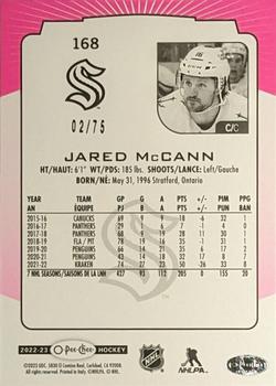 2022-23 O-Pee-Chee - Neon Pink Border #168 Jared McCann Back