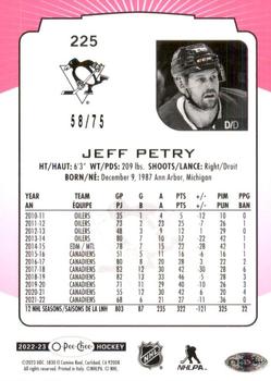 2022-23 O-Pee-Chee - Neon Pink Border #225 Jeff Petry Back
