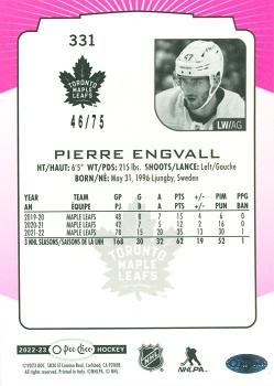 2022-23 O-Pee-Chee - Neon Pink Border #331 Pierre Engvall Back