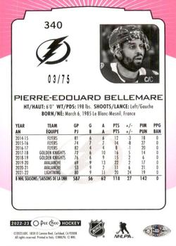2022-23 O-Pee-Chee - Neon Pink Border #340 Pierre-Edouard Bellemare Back