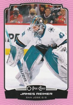 2022-23 O-Pee-Chee - Neon Pink Border #445 James Reimer Front