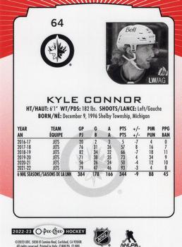 2022-23 O-Pee-Chee - Red Border #64 Kyle Connor Back