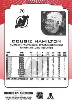 2022-23 O-Pee-Chee - Red Border #70 Dougie Hamilton Back