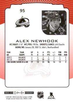 2022-23 O-Pee-Chee - Red Border #95 Alex Newhook Back