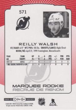 2022-23 O-Pee-Chee - Red Border #571 Reilly Walsh Back