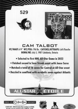 2022-23 O-Pee-Chee - Rainbow Black #529 Cam Talbot Back
