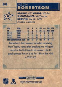 2022-23 O-Pee-Chee - Retro #88 Jason Robertson Back