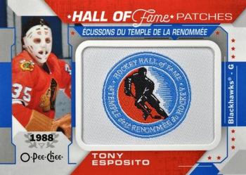 2022-23 O-Pee-Chee - Hall of Fame Logo Patches #HOF-6 Tony Esposito Front