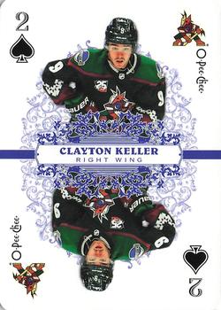 2022-23 O-Pee-Chee - Playing Cards #2♠ Clayton Keller Front