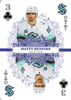 2022-23 O-Pee-Chee - Playing Cards #3♣ Matty Beniers Front