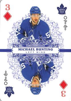 2022-23 O-Pee-Chee - Playing Cards #3♦ Michael Bunting Front