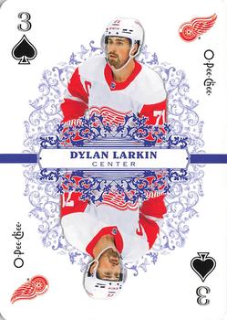2022-23 O-Pee-Chee - Playing Cards #3♠ Dylan Larkin Front