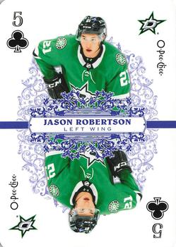 2022-23 O-Pee-Chee - Playing Cards #5♣ Jason Robertson Front