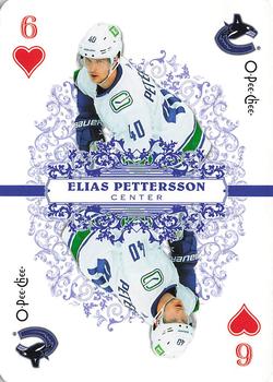 2022-23 O-Pee-Chee - Playing Cards #6♥ Elias Pettersson Front