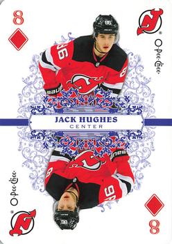 2022-23 O-Pee-Chee - Playing Cards #8♦ Jack Hughes Front