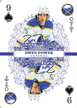 2022-23 O-Pee-Chee - Playing Cards #9♠ Owen Power Front